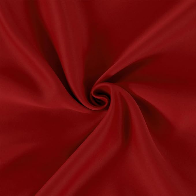 LEMOMO Red Blackout Curtains/52 x 63 Inch/Set of 2 Panels Room Darkening Curtains Thermal Insulated Living Room Curtains