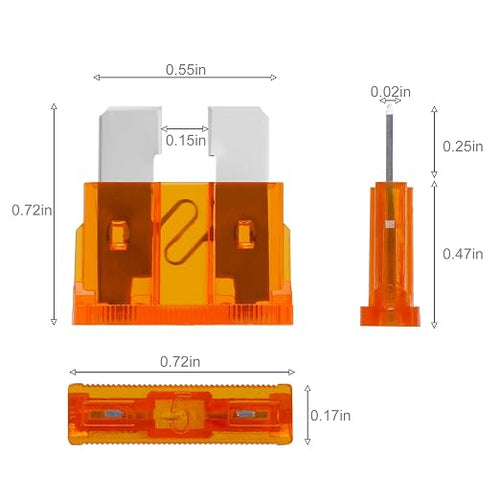 100 Pcs Standard Fuses Kit, Car Fuses Assortment Kit - Image 2