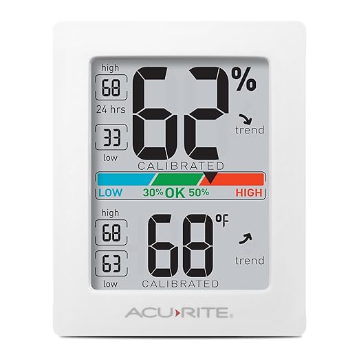 AcuRite Humidity Meter Hygrometer and Indoor Thermometer, Hygrometer by AcuRite