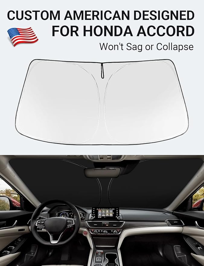 Proadsy 2026 Upgrade Front Windshield Sun Shade Foldable Sunshade Protector - Image 2