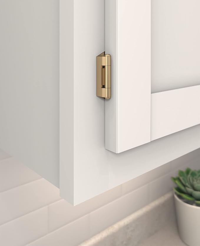 Amerock BPR8701CZ | Cabinet Hinge | 1/4 inch Overlay Double Demountable | - Image 2
