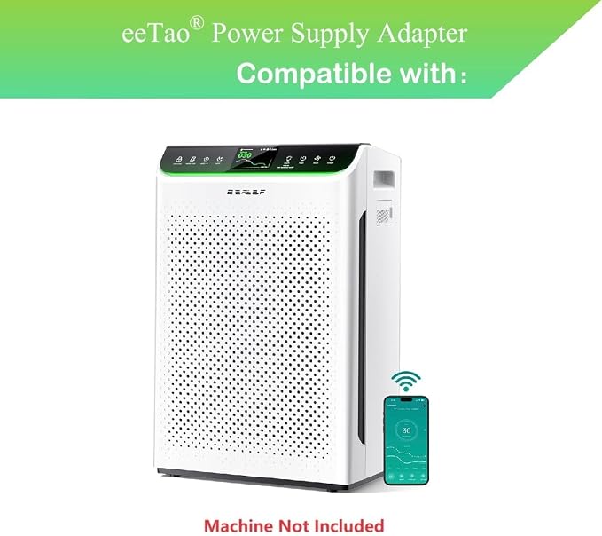 24V Adapter for ECOSELF HAP-610 HAP610WF 48W Air Purifier | DC24V Replacement - Image 2