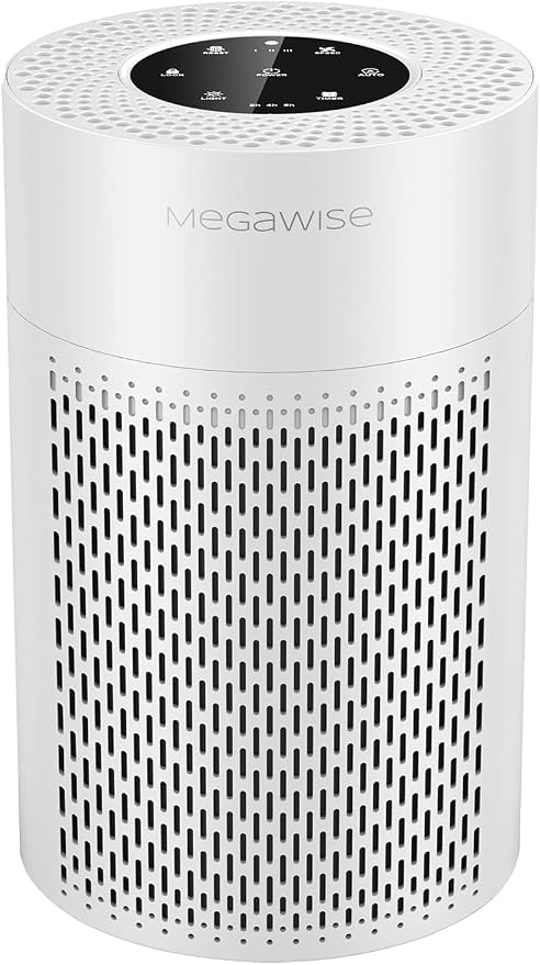MEGAWISE True HEPA Air Purifier EPI235A, 3-Stage Filtration, Quiet 24dB by MEGAWISE