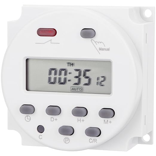 4Pcs Timer Switch, DC/AC 12V 16Amp, Digital LCD Power Programmable Timer Time - Image 6