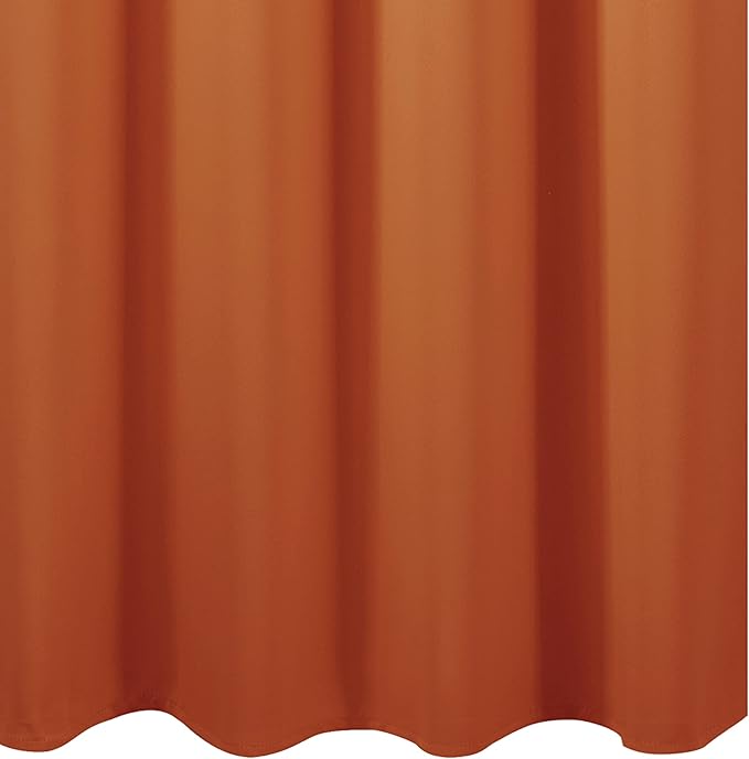 LEMOMO Blackout Curtains 52 x 95 inch/Orange Curtains Set of 2 Panels/Thermal Insulated Room Darkening Bedroom Curtains