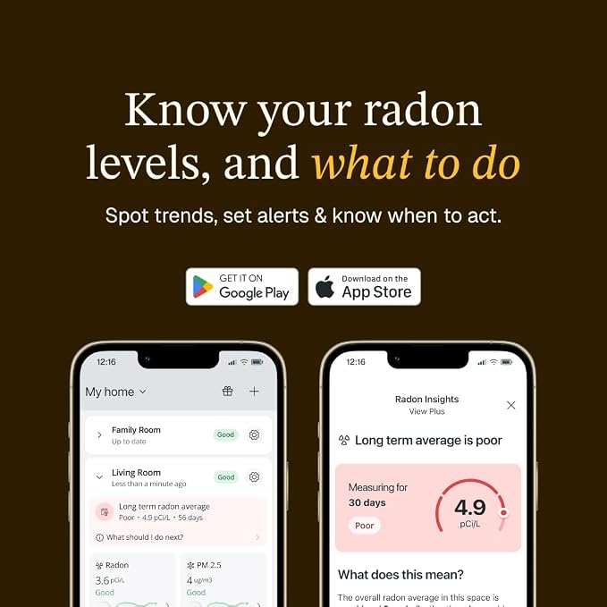Airthings 325 Corentium Home 2 Smart Digital Radon Detector - Image 5