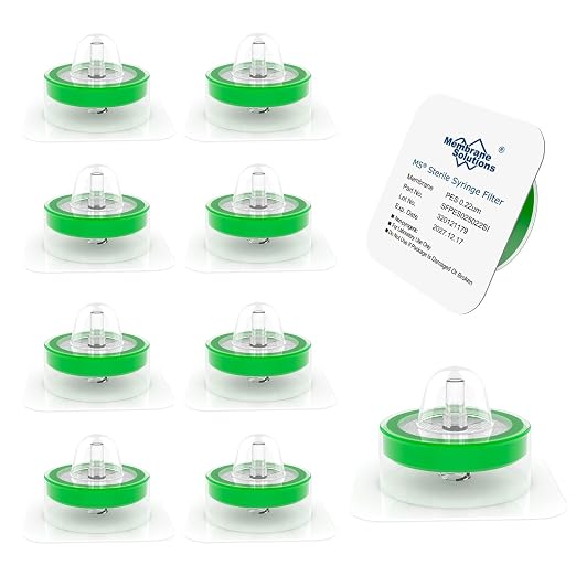 Membrane Solutions 300 Pack Syringe Filter Sterile PES Hydrophilic Filtration by MembraneSolutions