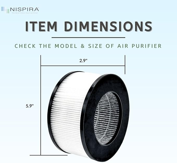 Nispira LR124 True HEPA Replacement Filter - Image 2
