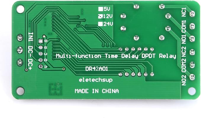DR42A01 Channel Multifunctional DPDT Delay Timer Relay Control Module - Image 2