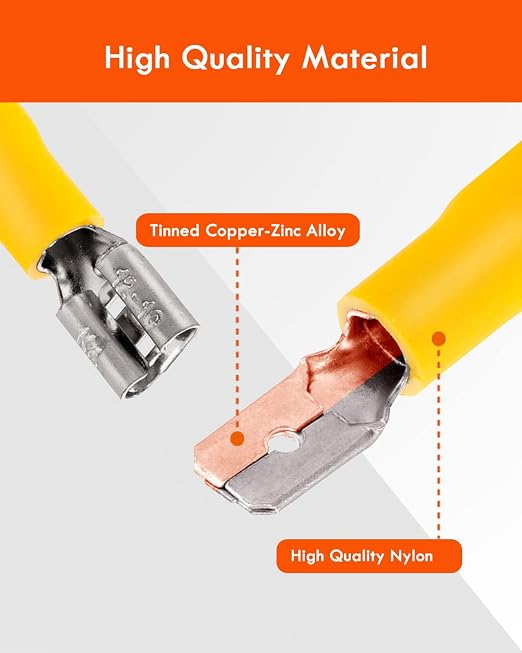 750PCS Wire Connectors Kit, Male and Female Spade Connectors, 27 Types - Image 3
