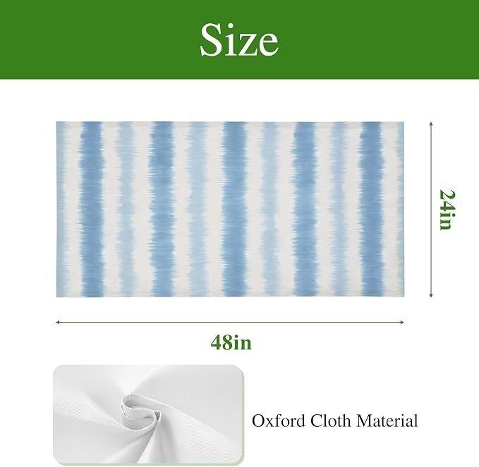 Fluorescent Light Covers for Drop Ceiling Vertical Halation Blue White Striped - Image 9