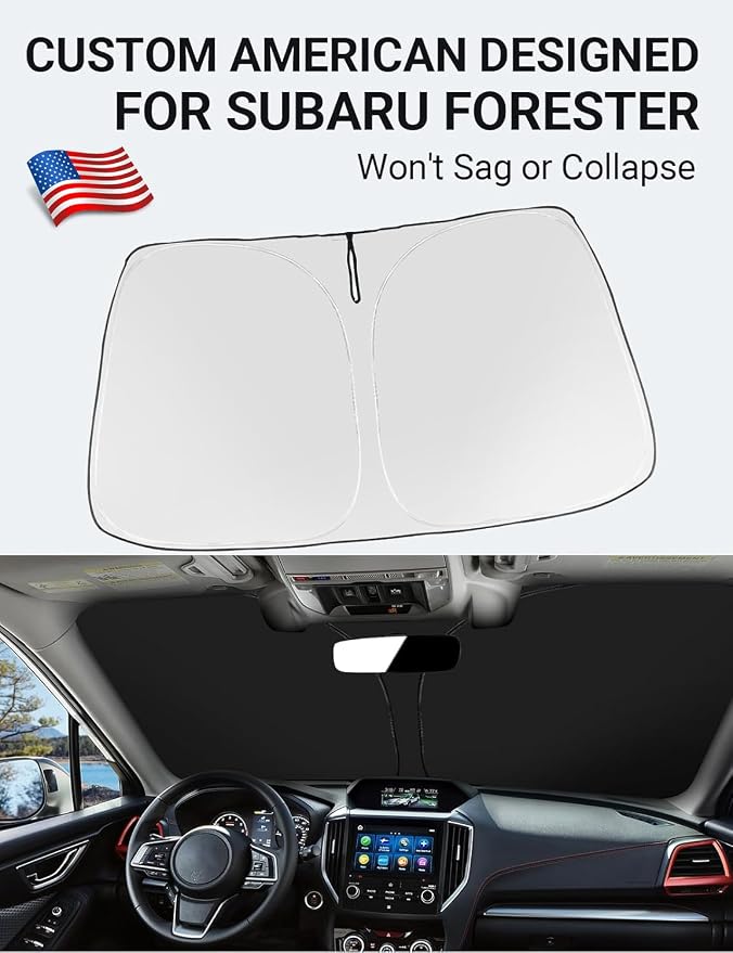 Proadsy 2026 Upgrade Front Windshield Sun Shade Foldable Sunshade Protector - Image 2
