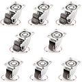 8Pcs Small Caster Wheels 1 Inch, Low Profile Swivel Casters, No Noise Little by ZUOFANG