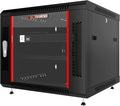Sysracks 9U Wall Mount Server Rack Cabinet, 19” Locking Network Rack, 24” Deep by SYSRACKS