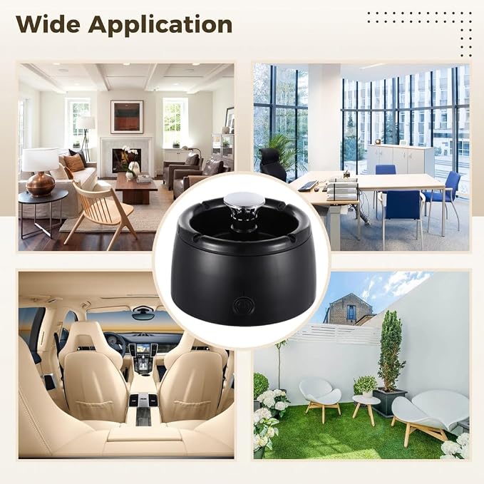 Smokeless Ashtray With Air Purifier And Aroma Diffuser, Negative Ion Generator - Image 8