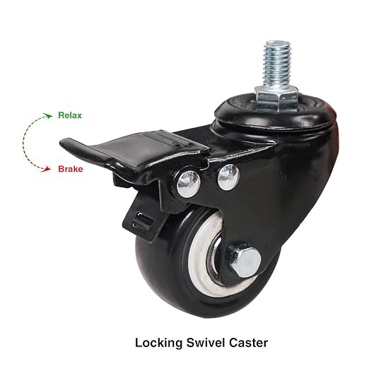 Sound Town 4 Pack 2" Swivel Caster Wheels - Image 2