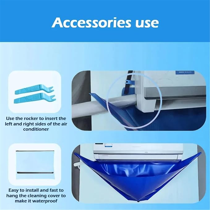 Mini Split Ac Cleaning Kit, Air Conditioner Cleaning Cover Waterproof Air - Image 3