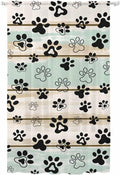 Sheer Curtains 108 Inches Long, Sage Green Beige Farmhouse Semi Sheer Curtains by Unknown