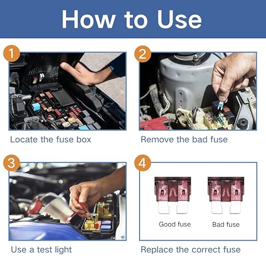 ZIPCCI 80 Pcs Mini Car Fuse, Fuses Assortment kit Automotive Blade Fuse - Image 5