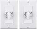 BN-LINK 60 Minute Spring Wound Bathroom Fan Timer Switch, Mechanical Countdown by BN-LINK