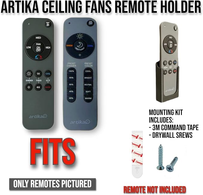 Wall Mount Holder for Remote Control REM-ARTC-1, REM-ARTC-2 Artika Ceiling Fans - Image 4