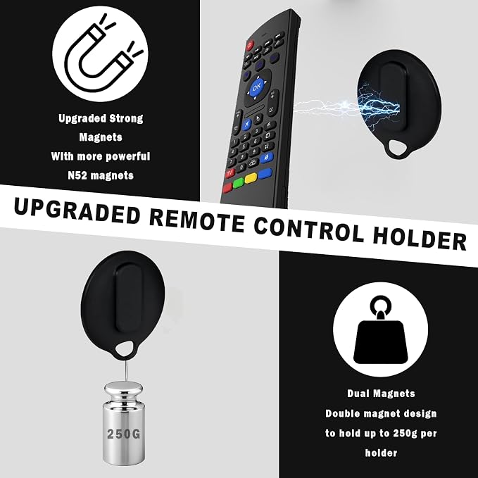 3-Pack Magnetic TV Remote Leash Holders - Image 7