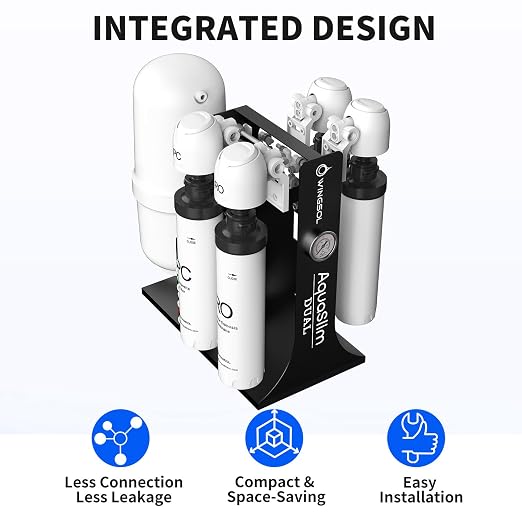 WINGSOL Dual Mode Integrated Reverse Osmosis Water Filter, NSF/ANSI 42&53&58 - Image 4