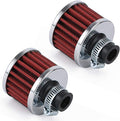 PTNHZ Universal 2 PCS 12mm Auto Cone Mini oil Air Intake Filter Crankcase Vent by PTNHZ+RACING