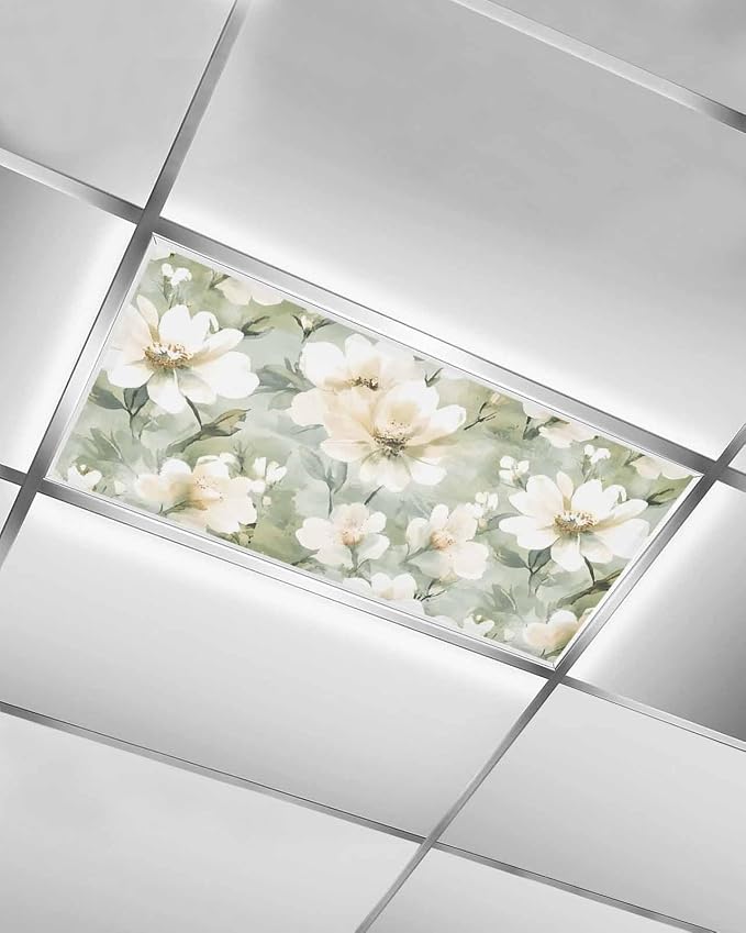 1 Pack Retro White Fluorescent Light Covers by Unknown