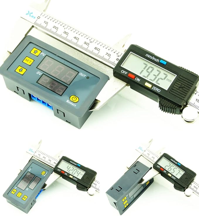 2Pcs Timer Delay Relay Programmable Cycle Timer Switch ON-Off Control LED - Image 4