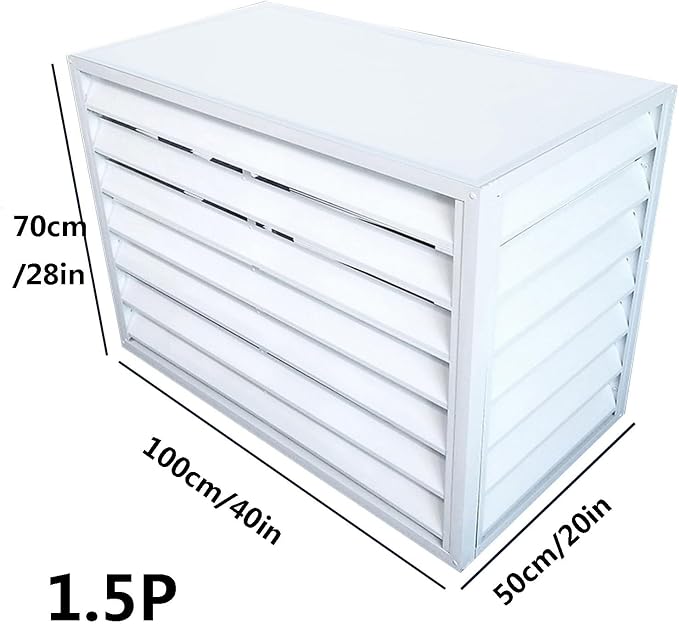 Aluminum Outdoor Condenser Protective Cover, freestanding Enclosure to Cover - Image 2
