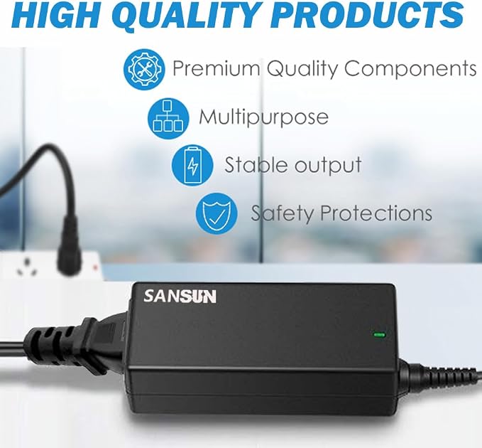 AC to DC Converter 5A Car Cigarette Lighter Socket, SANSUN 120V to 12V Supply - Image 5