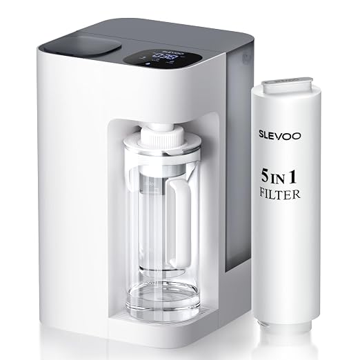 Reverse Osmosis Water Filter Countertop, Ph+ & 6-Stage RO Water Filtration by Slevoo