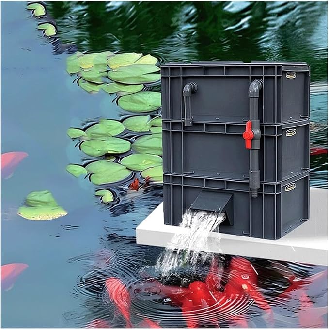 GRRICEPL Fish Tank Filter Box, Waterfall Bio-Filtration Aquarium, Turtle Tank by GRRICEPL