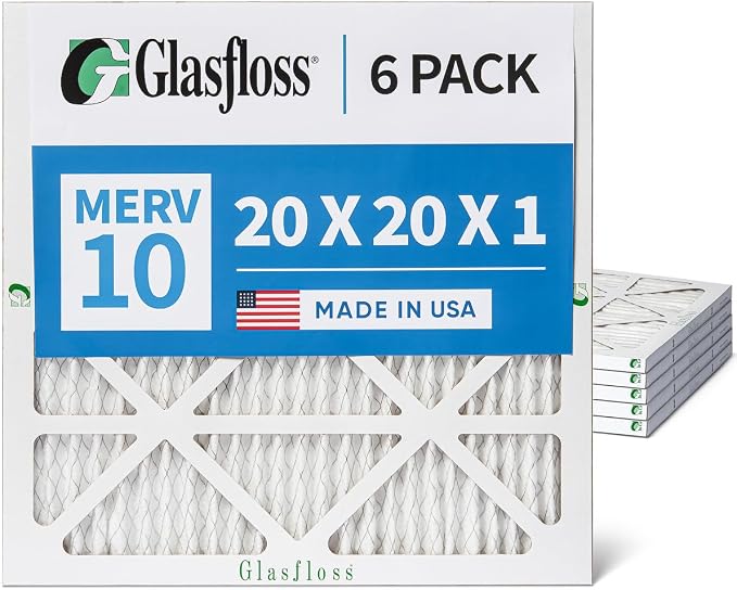 Glasfloss 20x20x1 MERV 10 Pleated Air Filters Box of 6. Actual Size: 19-1/2 x - Image 6
