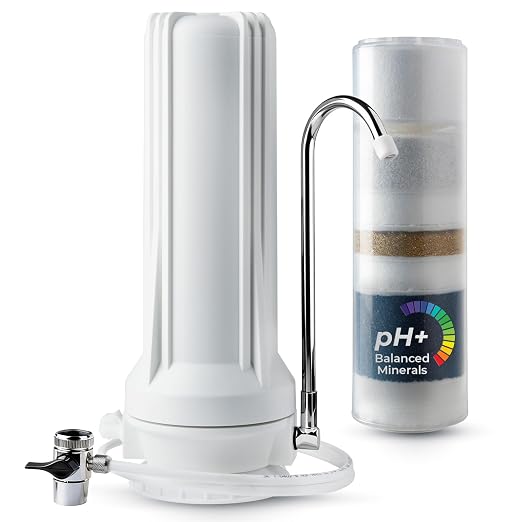 iSpring CT10-W Countertop Water Filter, Bad Odor, and Chlorine by iSpring