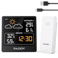 Raddy WF-50V Indoor Outdoor Thermometer Hygrometer, Wireless Weather Station by Raddy