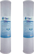 Tier1 10 Micron 20 x 4.5 Water Filter | Whole House Radial Flow Carbon by Tier1