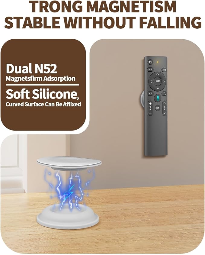 6 Pack Magnetic Remote Control Holder – Upgraded Silicone Magnetic Wall Mount - Image 5