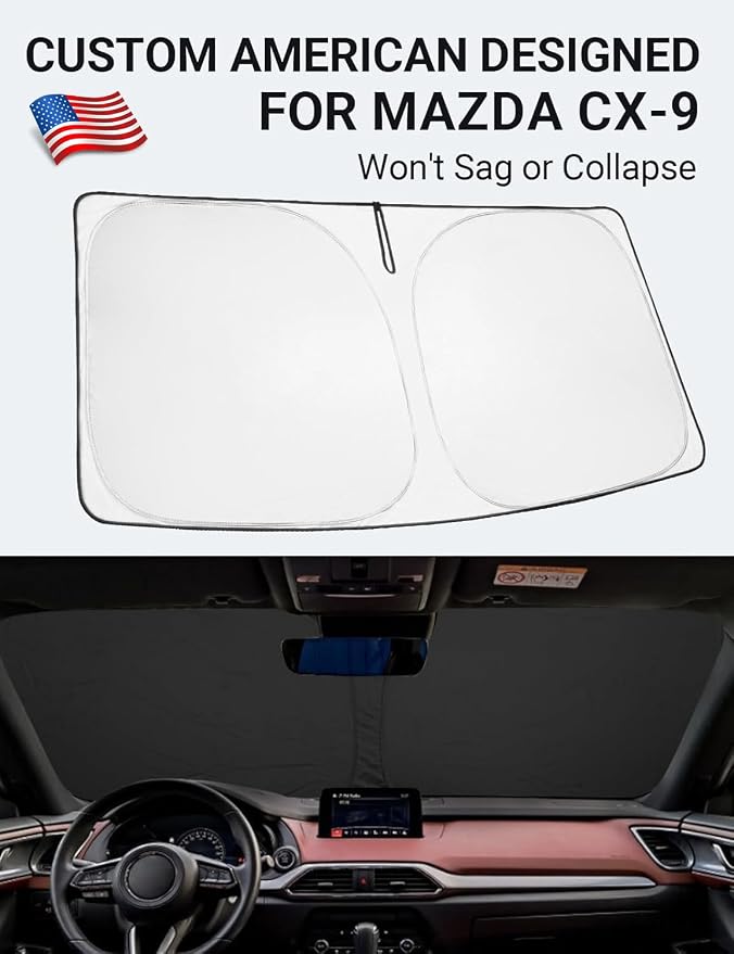 Proadsy 2026 Upgrade Front Windshield Sun Shade Foldable Sunshade Protector - Image 2