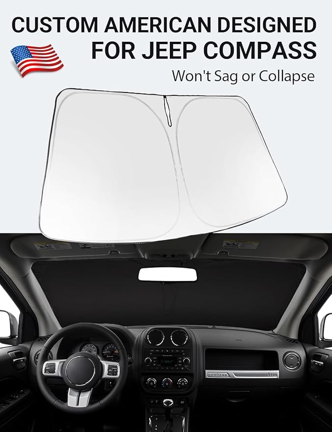 Proadsy 2026 Upgrade Front Windshield Sun Shade Foldable Sunshade Protector - Image 2