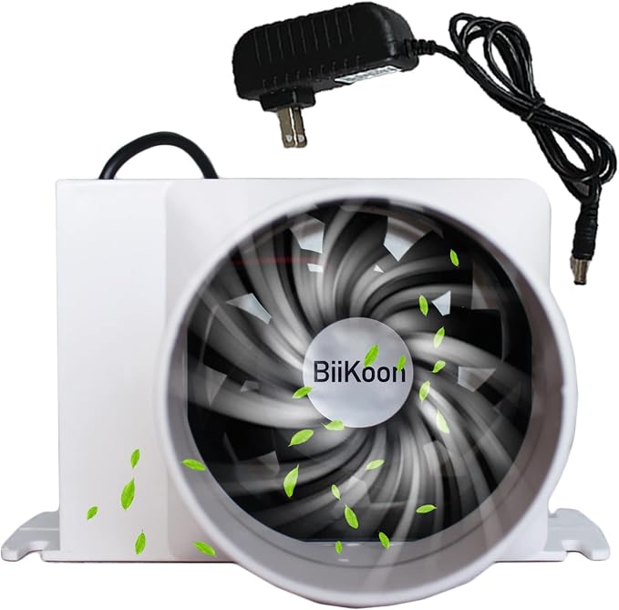 3 Inch Inline Fan 12V Tube Vent Fan Powerful 130Cfm in-line Duct Fan 20W by Unknown