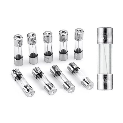 Fast Blow Fuse F20AL250V 5x20mm Pack of 10 Glass Fuse 20A 20Amp 250V Glass by ACMEMATION