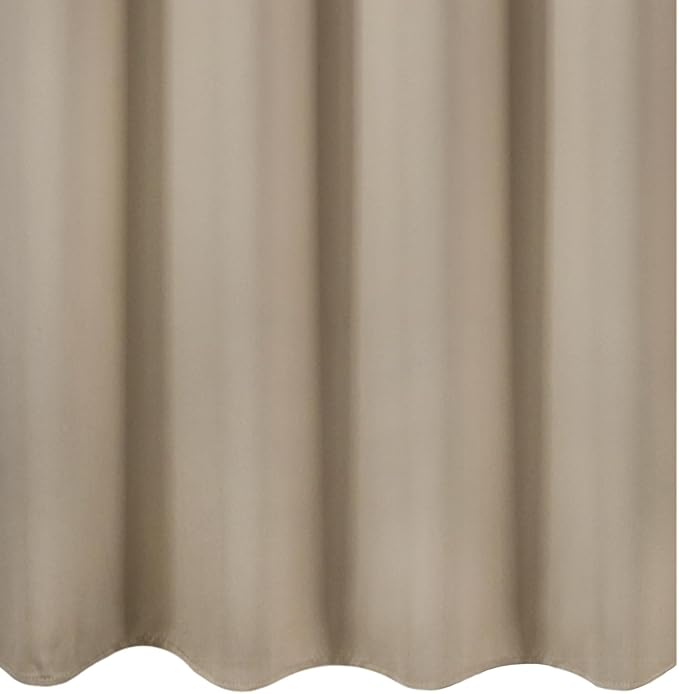 LEMOMO Blackout Curtains 66 x 54 Inch Long Khaki Curtains Set of 2 Panels Room Darkening Curtains for Bedroom and Living Room