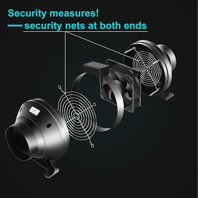 4" 190 CFM Inline Duct Fan - Image 3