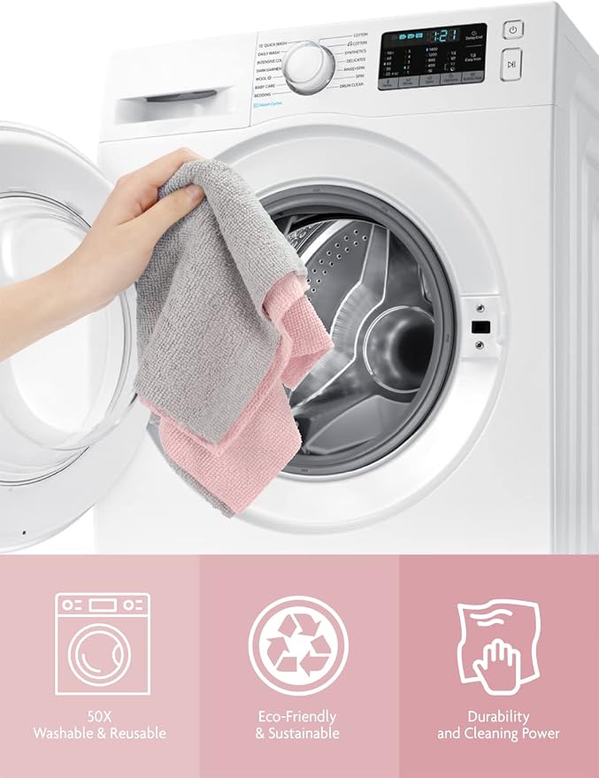 Fantasticlean Microfiber Cleaning Cloth Roll -40 Pack, Tear Away Microfiber - Image 9