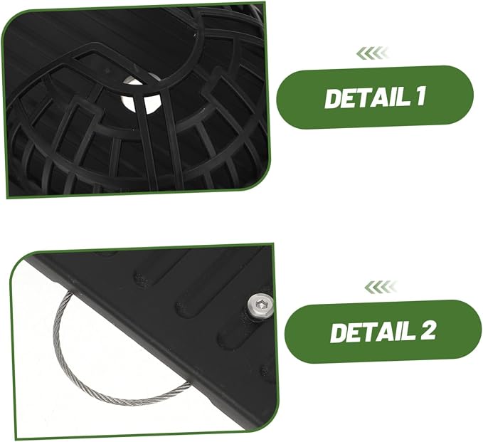 Black Plastic Wall Hanging Planter Board - Image 3