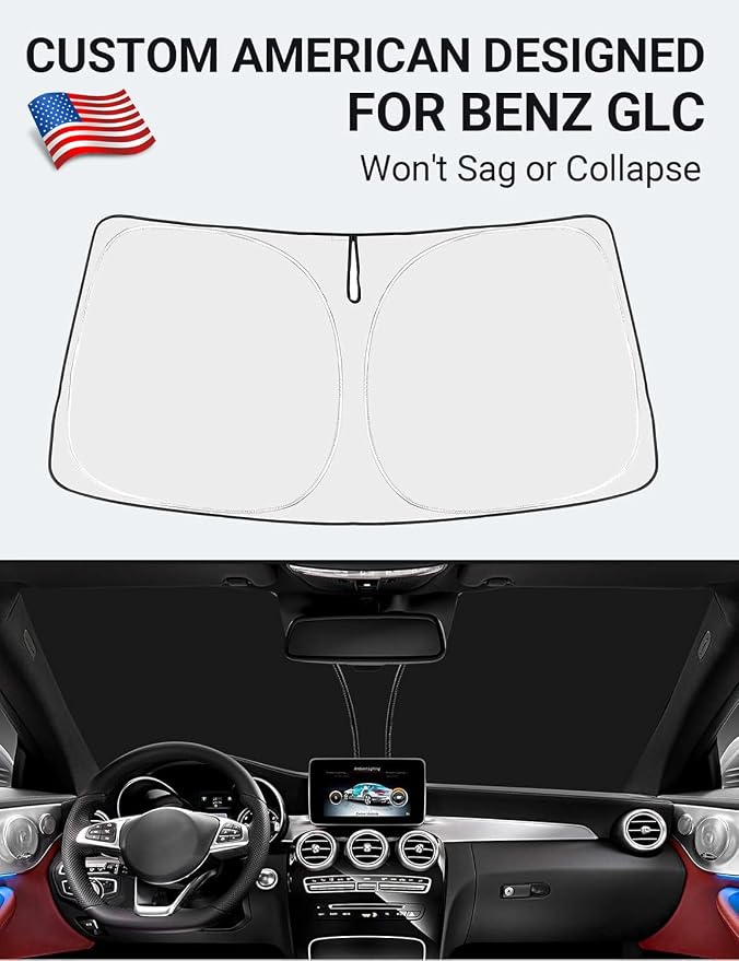 Proadsy 2026 Upgrade Front Windshield Sun Shade Foldable Sunshade Protector - Image 2