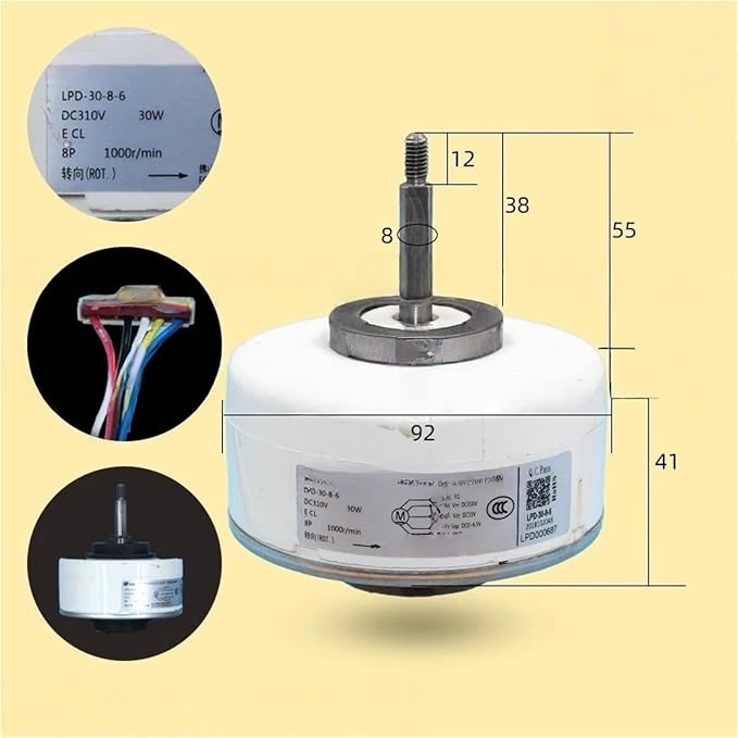 LPD-30-8-6 Air Conditioning Plastic Seal DC Brushless Motor Purifier - Image 2