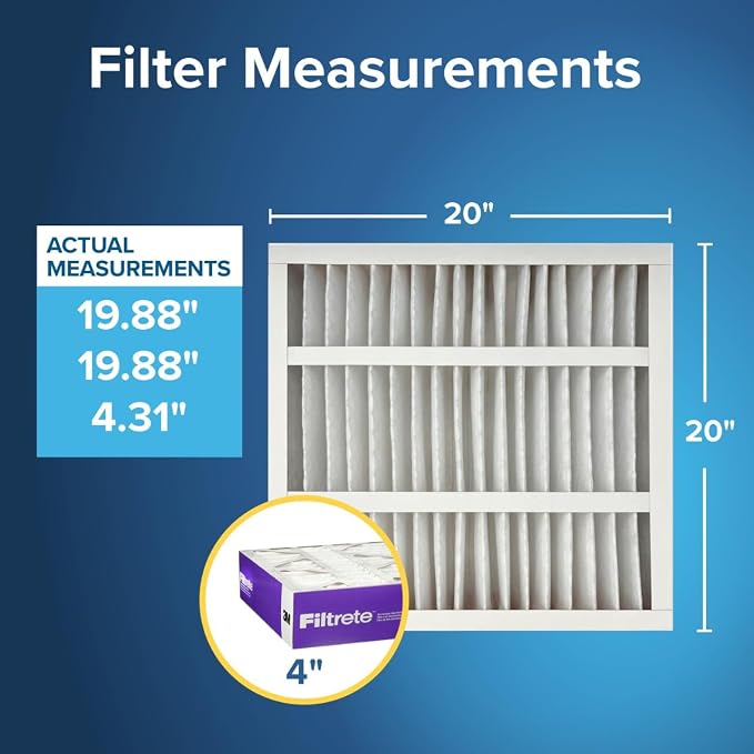 Filtrete 20x20x4 AC Furnace Air Filter, MPR 1550, MERV 12, Fits Honeywell - Image 2